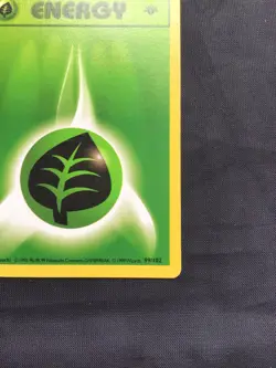 Pokemon Cards: Base Set 1st Edition Common: Grass Energy 99/102 - Image 4