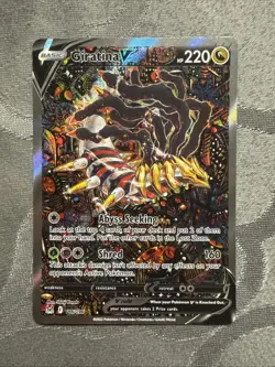 Giratina V Alt Art #186/196 Lost Origin SWSH Holo Pokemon Card TCG NM Ungraded - Image 1