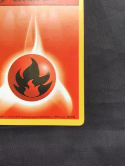 Pokemon Cards: Base Set 1st Edition Common: Fire Energy 98/102 - Image 4