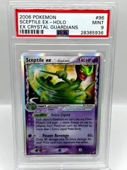 Sceptile ex 96/100 Crystal Guardians Holo Ultra Rare Pokemon Card PSA 9 MINT - Image 1