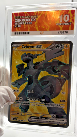 Pokemon Cards - ACE 10 Zekrom EX 158/086 - Black Bolt SR - PSA BGS CGC - Image 4