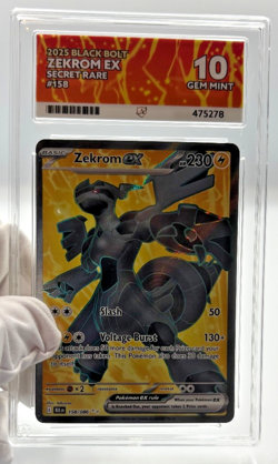 Pokemon Cards - ACE 10 Zekrom EX 158/086 - Black Bolt SR - PSA BGS CGC - Image 5