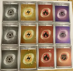 2023 Pokemon Scarlet & Violet 151 Cosmos Holo Energy 24 Card Lot - Image 1