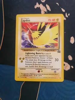 Zapdos 23 Black Star Promo WoTC Pokemon Trading Card Game - Image 1