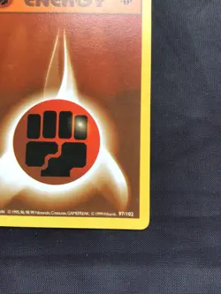 Pokemon Cards: Base Set 1st Edition Common: Fighting Energy 97/102 - Image 4