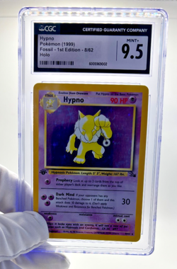 Pokemon Cards - CGC 9.5 1st Edition Hypno 8/62 - Fossil Holo - MINT+ PSA BGS - Image 3