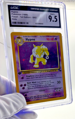 Pokemon Cards - CGC 9.5 1st Edition Hypno 8/62 - Fossil Holo - MINT+ PSA BGS - Image 4