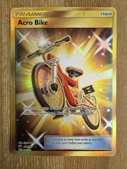 Acro Bike - 178/168 - Pokemon Celestial Storm Sun & Moon Secret Rare Card NM - Image 1