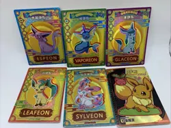 Pokemon Chinese Elf/EIF Baby Set Claw Machine Cards 6 Card Lot Eevee EvoLine GR - Image 1