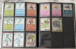 Pokemon V Vstar VMAX EX GX ex rainbow paldean fates shiny 212 card lot w/binder - Image 1