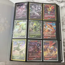 Pokemon V Vstar VMAX EX GX ex rainbow paldean fates shiny 212 card lot w/binder - Image 2