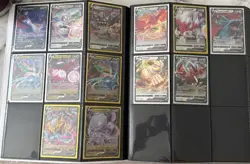 Pokemon V Vstar VMAX EX GX ex rainbow paldean fates shiny 212 card lot w/binder - Image 4
