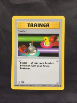 Pokemon Cards: Base Set 1st Edition Common: Switch 95/102 - Image 1