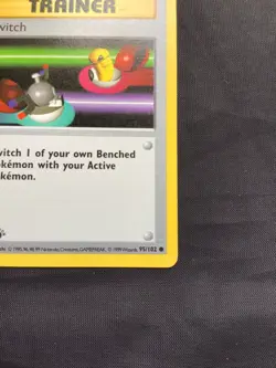 Pokemon Cards: Base Set 1st Edition Common: Switch 95/102 - Image 4