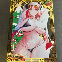WES - Goddess Story Gold METAL Card - Serial Number #099/100! Anime Bikini - Image 1