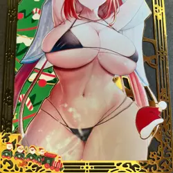 WES - Goddess Story Gold METAL Card - Serial Number #099/100! Anime Bikini - Image 3