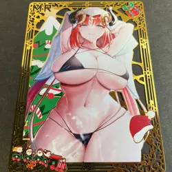 WES - Goddess Story Gold METAL Card - Serial Number #099/100! Anime Bikini - Image 4