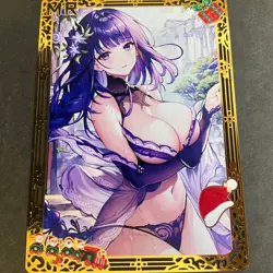 WES - Goddess Story Gold METAL Card - Serial Number #062/100! Shogun Anime Girl - Image 1