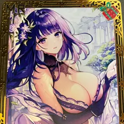 WES - Goddess Story Gold METAL Card - Serial Number #062/100! Shogun Anime Girl - Image 2