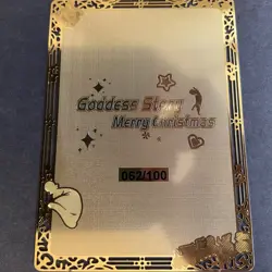 WES - Goddess Story Gold METAL Card - Serial Number #062/100! Shogun Anime Girl - Image 5