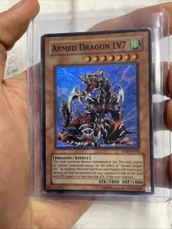 Yugioh Armed Dragon LV7 DP2-EN012 Super Rare MP Yugioh! Card Holo - Image 1