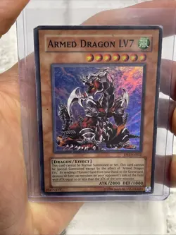 Yugioh Armed Dragon LV7 DP2-EN012 Super Rare MP Yugioh! Card Holo - Image 2