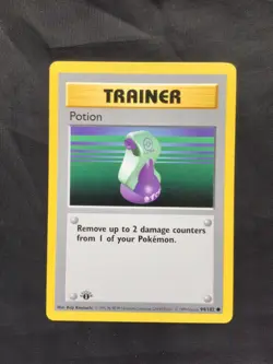 Pokemon Cards: Base Set 1st Edition Common: Potion 94/102 - Image 1