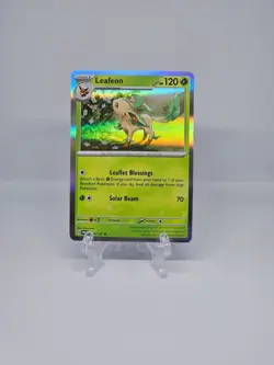 005/131 LEAFEON | RARE HOLO | PRISMATIC EVOLUTIONS POKEMON CARD - Image 1