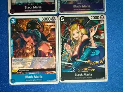 Black Maria One Piece TCG 4-card lot OP08 Super Rare+OP11 Rare+more - ships PWE - Image 3