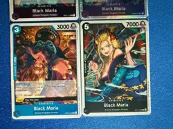 Black Maria One Piece TCG 4-card lot OP08 Super Rare+OP11 Rare+more - ships PWE - Image 4
