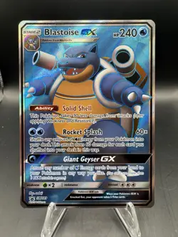 Blastoise GX SM189 - Black Star SM Promo - Full Art Ultra Rare Pokemon Card TCG - Image 1