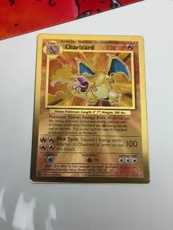 Charizard Pokemon Celebrations Metal Gold Card Ultra Premium Collection 4/102 - Image 1