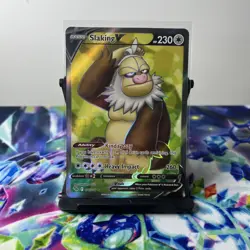 Slaking V 077/078 Pokemon GO Full Art Ultra Rare Pokemon Card * New * - Image 1