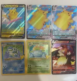 Pokemon TCG Celebrations Card Lot Blastoise Venusaur Lance’s Charizard NM - Mint - Image 1