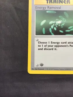 Pokemon Cards: Base Set 1st Edition Common: Energy Removal 92/102 - Image 5