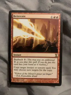 Reiterate - Time Spiral: Remastered: #182, Magic: The Gathering - Image 1