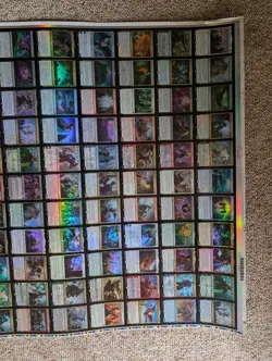 MTG War of the Spark FOIL Uncut Rare/Mythic Sheet (READ DESCRIPTION FOR COND) - Image 3