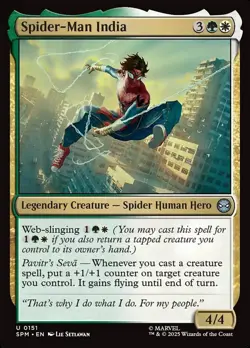 Spider-Man India (Foil) - 151 - Marvel's Spider-Man- Near Mint - MTG - Image 1