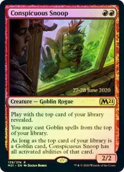 mtg magic conspicuous snoop FOIL ENGLISH fouineur flagrant - Image 1