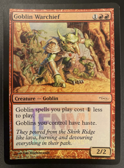 mtg magic Goblin Warchief FOIL FNM from scourge ENGLISH Chef de guerre gobelin - Image 1
