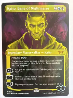 MTG ~ Kaito, Bane of Nightmares (Showcase Foil) ~ Duskmourn ~ Near Mint ~ Mythic - Image 1