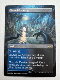 MTG ~ Gloomlake Verge (Borderless) ~ Duskmourn: House of Horror ~ NM ~ Rare - Image 1
