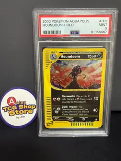 Pokemon Houndoom Aquapolis Holo Psa 9 Mint 2003 #H11 - Image 1