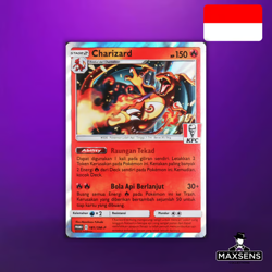 🔥Pokemon Card - Charizard Holo Promo Stamp KFC 181/SM-P - Indonesian🔥 - Image 1