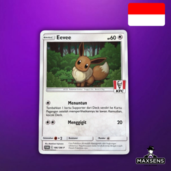 🔥Pokemon Card - Eevee Promo KFC 186/SM-P - Indonesian🔥 - Image 1