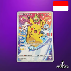 🔥Pokemon Card - Pikachu KFC Stamped Promo 016/S-P - NM - Indonesian🔥 - Image 1