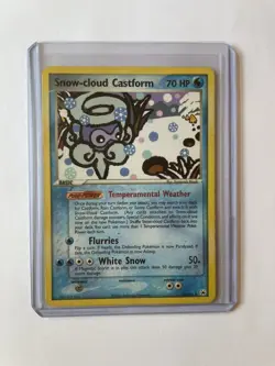 Pokemon TCG Snow-cloud Castform EX Hidden Legends 25/101 Regular Rare LP - Image 1