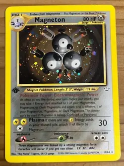Pokemon Magneton Holo 10/64 1st Edition Neo Revelation - Image 1