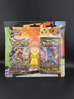 Pokemon TCG Back to School Eraser Blister Set (Pikachu & Eevee) Evolving Skies - Image 2