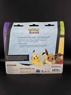 Pokemon TCG Back to School Eraser Blister Set (Pikachu & Eevee) Evolving Skies - Image 3